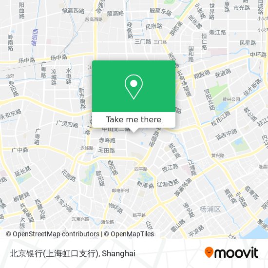 北京银行(上海虹口支行) map