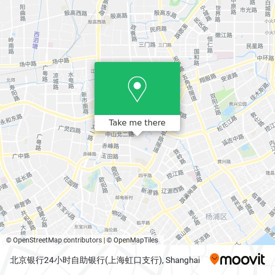 北京银行24小时自助银行(上海虹口支行) map