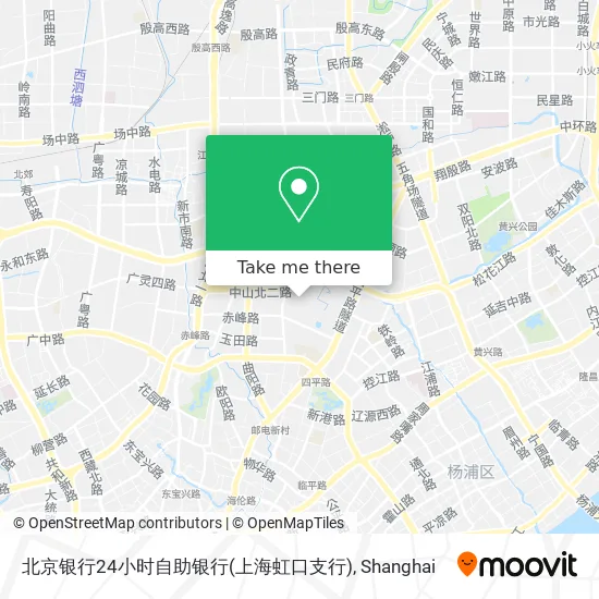 北京银行24小时自助银行(上海虹口支行) map