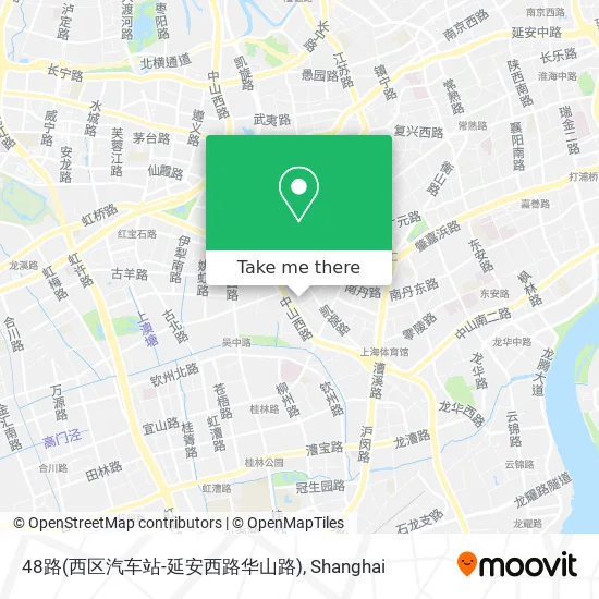 48路(西区汽车站-延安西路华山路) map