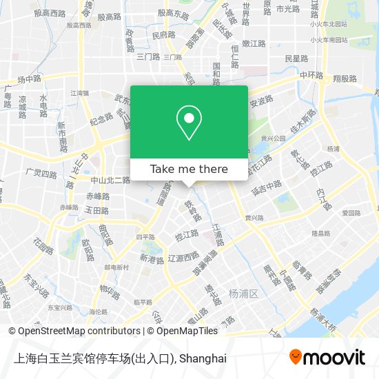 上海白玉兰宾馆停车场(出入口) map