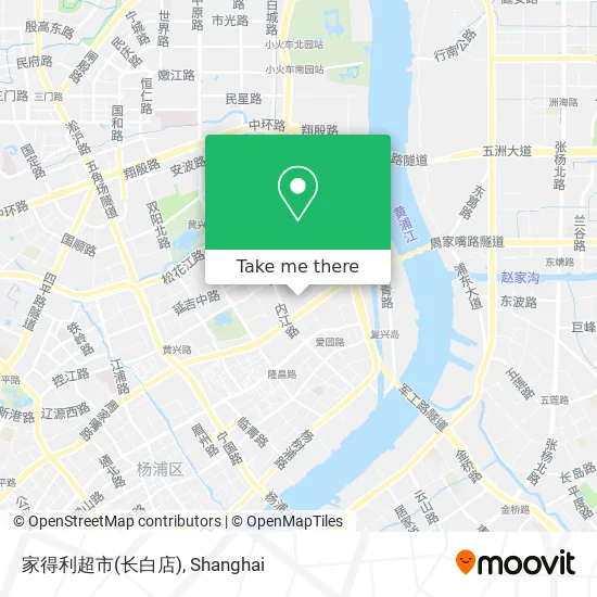 家得利超市(长白店) map