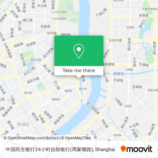 中国民生银行24小时自助银行(周家嘴路) map