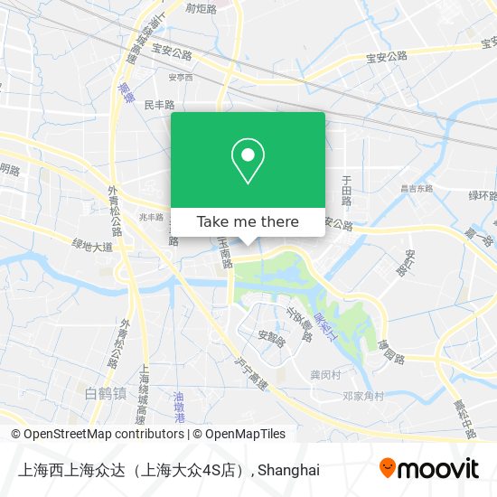 上海西上海众达（上海大众4S店） map