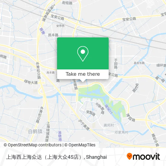 上海西上海众达（上海大众4S店） map