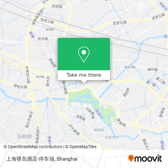上海驿岛酒店-停车场 map