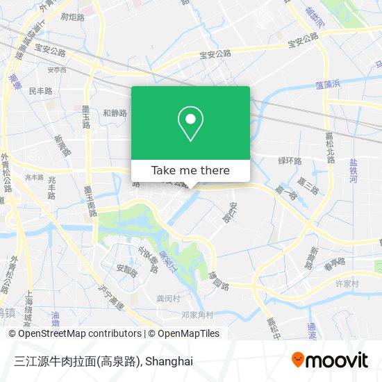 三江源牛肉拉面(高泉路) map