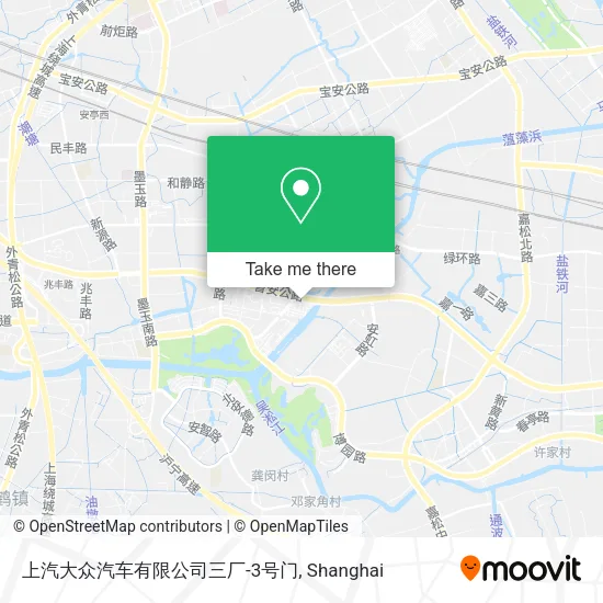 上汽大众汽车有限公司三厂-3号门 map