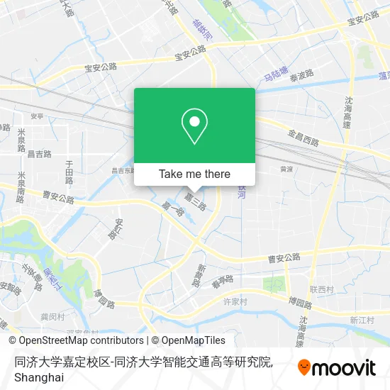 同济大学嘉定校区-同济大学智能交通高等研究院 map
