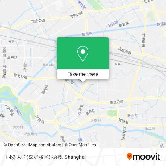 同济大学(嘉定校区)-德楼 map