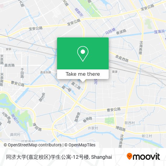 同济大学(嘉定校区)学生公寓-12号楼 map