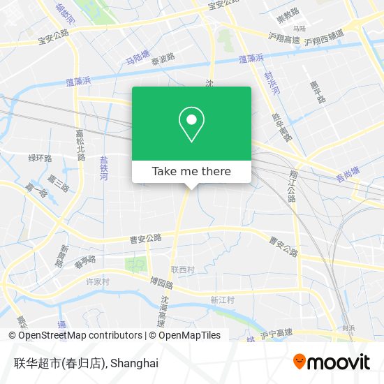 联华超市(春归店) map