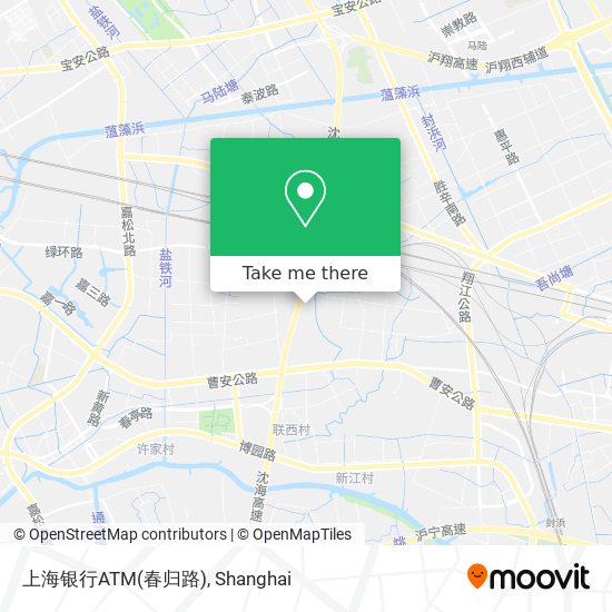 上海银行ATM(春归路) map