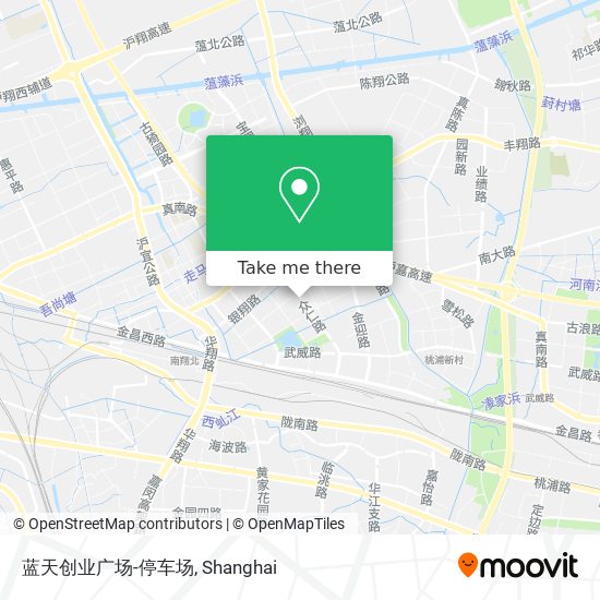 蓝天创业广场-停车场 map