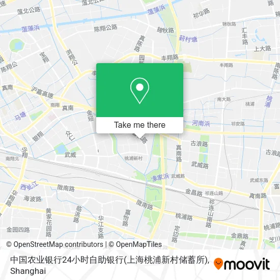 中国农业银行24小时自助银行(上海桃浦新村储蓄所) map