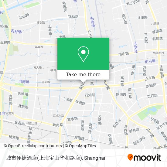 城市便捷酒店(上海宝山华和路店) map