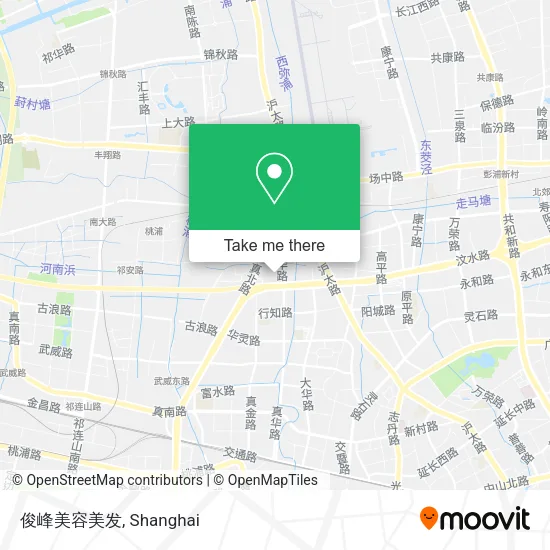 俊峰美容美发 map