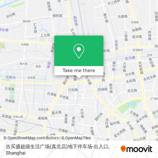 吉买盛超级生活广场(真北店)地下停车场-出入口 map