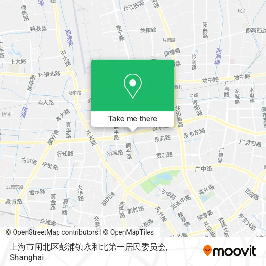 上海市闸北区彭浦镇永和北第一居民委员会 map