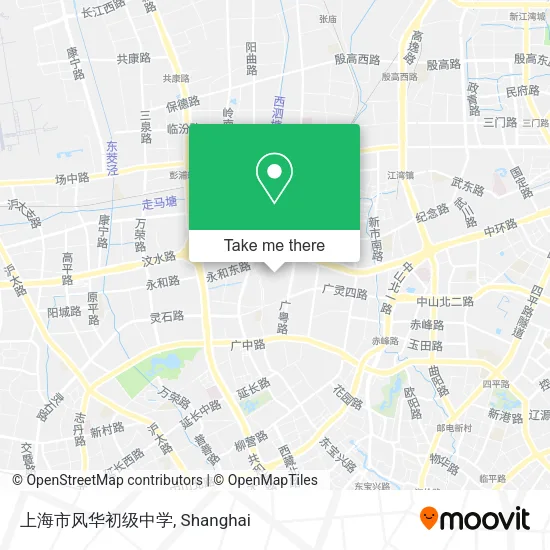 上海市风华初级中学 map