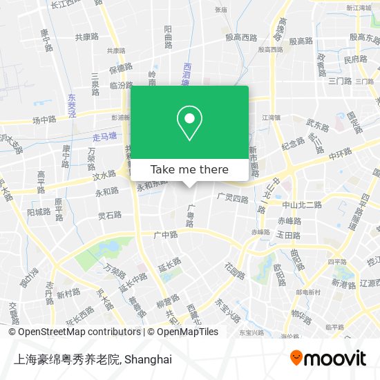 上海豪绵粤秀养老院 map