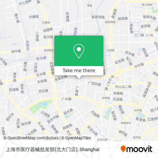 上海市医疗器械批发部(北大门店) map