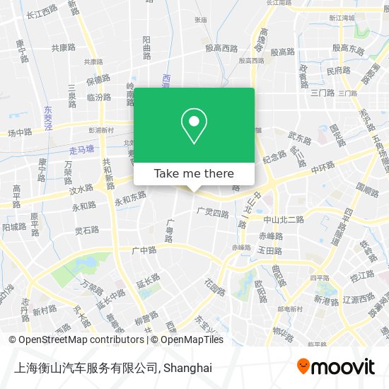 上海衡山汽车服务有限公司 map