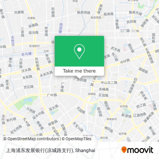 上海浦东发展银行(凉城路支行) map
