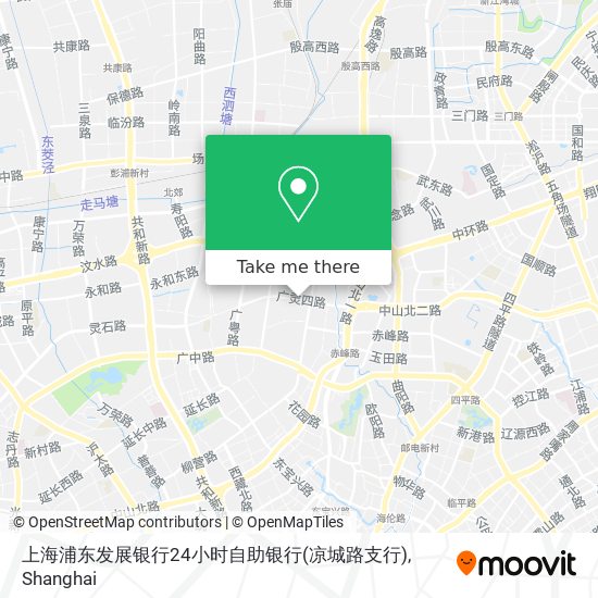 上海浦东发展银行24小时自助银行(凉城路支行) map