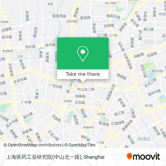 上海医药工业研究院(中山北一路) map