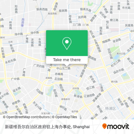 新疆维吾尔自治区政府驻上海办事处 map