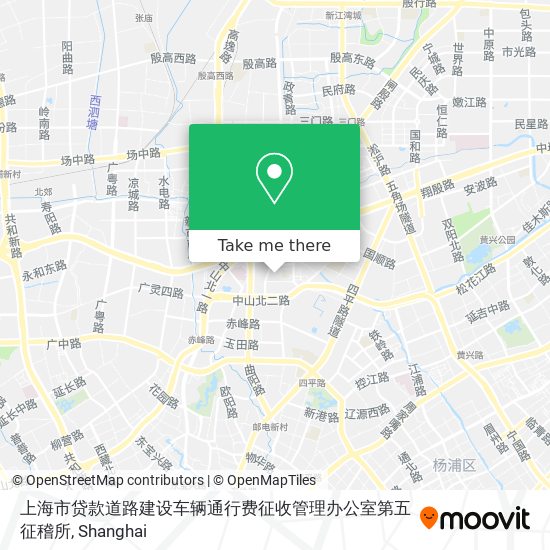 上海市贷款道路建设车辆通行费征收管理办公室第五征稽所 map