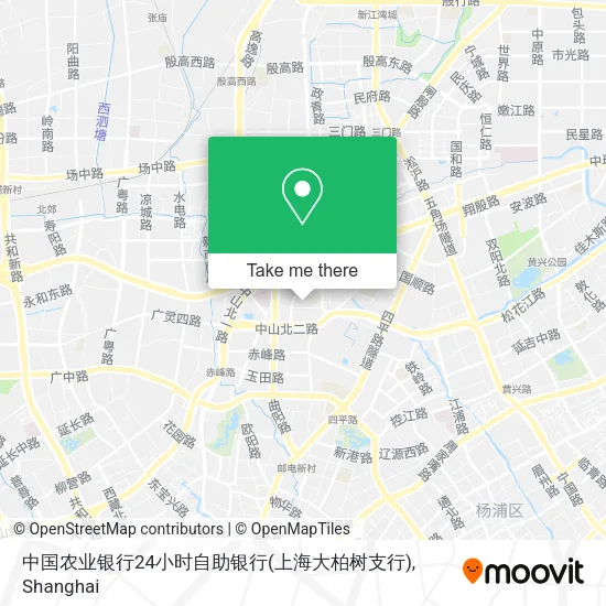 中国农业银行24小时自助银行(上海大柏树支行) map