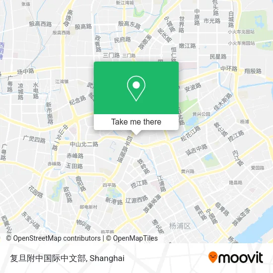 复旦附中国际中文部 map