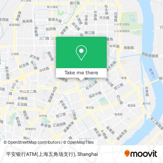 平安银行ATM(上海五角场支行) map