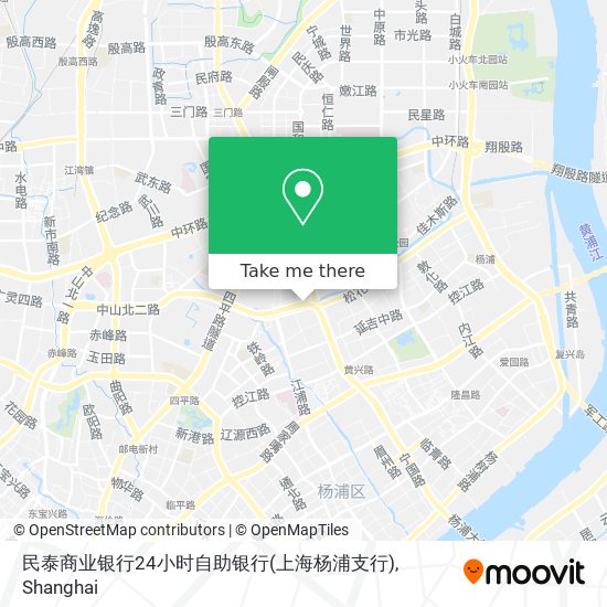 民泰商业银行24小时自助银行(上海杨浦支行) map