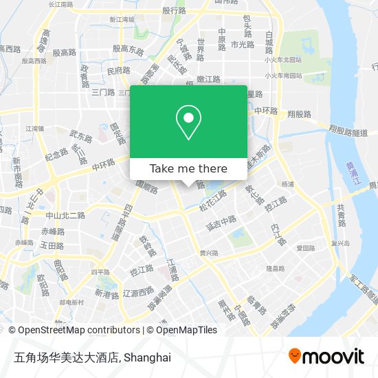 五角场华美达大酒店 map