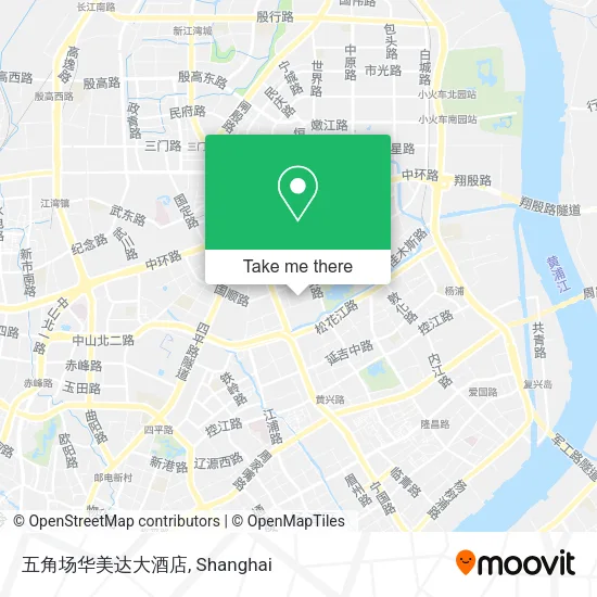 五角场华美达大酒店 map