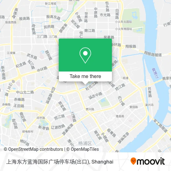 上海东方蓝海国际广场停车场(出口) map