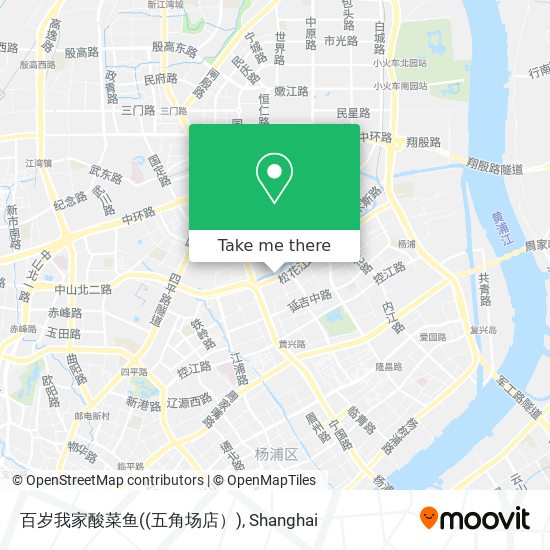 百岁我家酸菜鱼((五角场店）) map