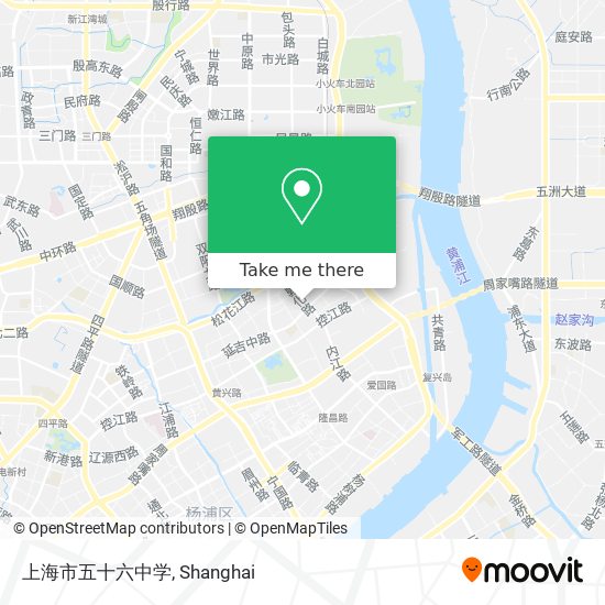 上海市五十六中学 map
