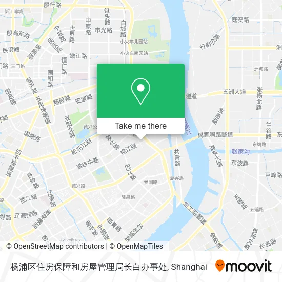 杨浦区住房保障和房屋管理局长白办事处 map