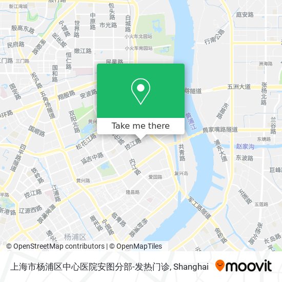 上海市杨浦区中心医院安图分部-发热门诊 map