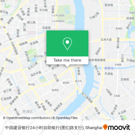 中国建设银行24小时自助银行(图们路支行) map