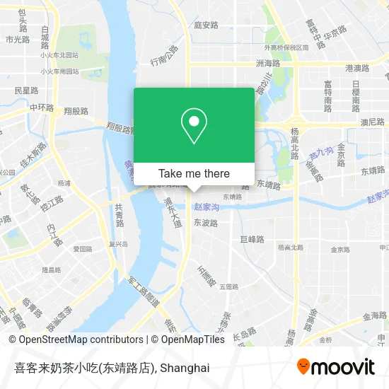 喜客来奶茶小吃(东靖路店) map