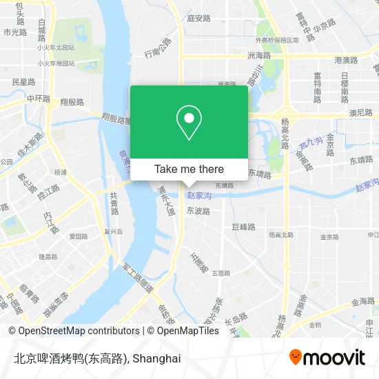 北京啤酒烤鸭(东高路) map