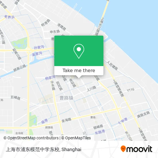 上海市浦东模范中学东校 map