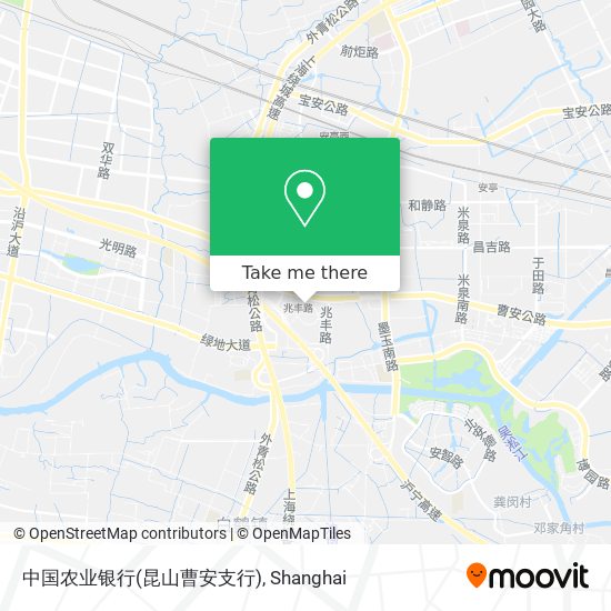 中国农业银行(昆山曹安支行) map