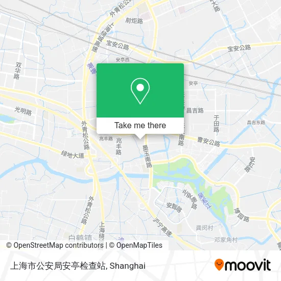 上海市公安局安亭检查站 map