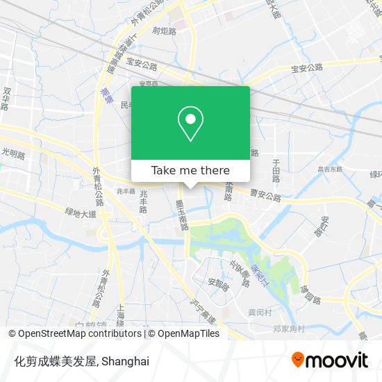 化剪成蝶美发屋 map